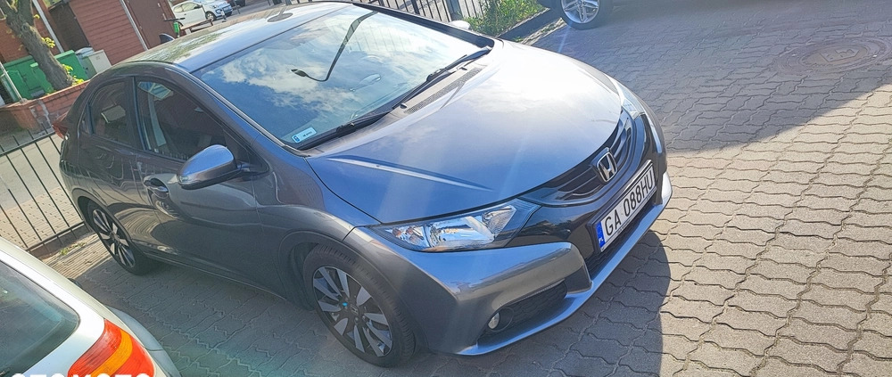 Honda Civic cena 51500 przebieg: 141551, rok produkcji 2014 z Gdynia małe 407